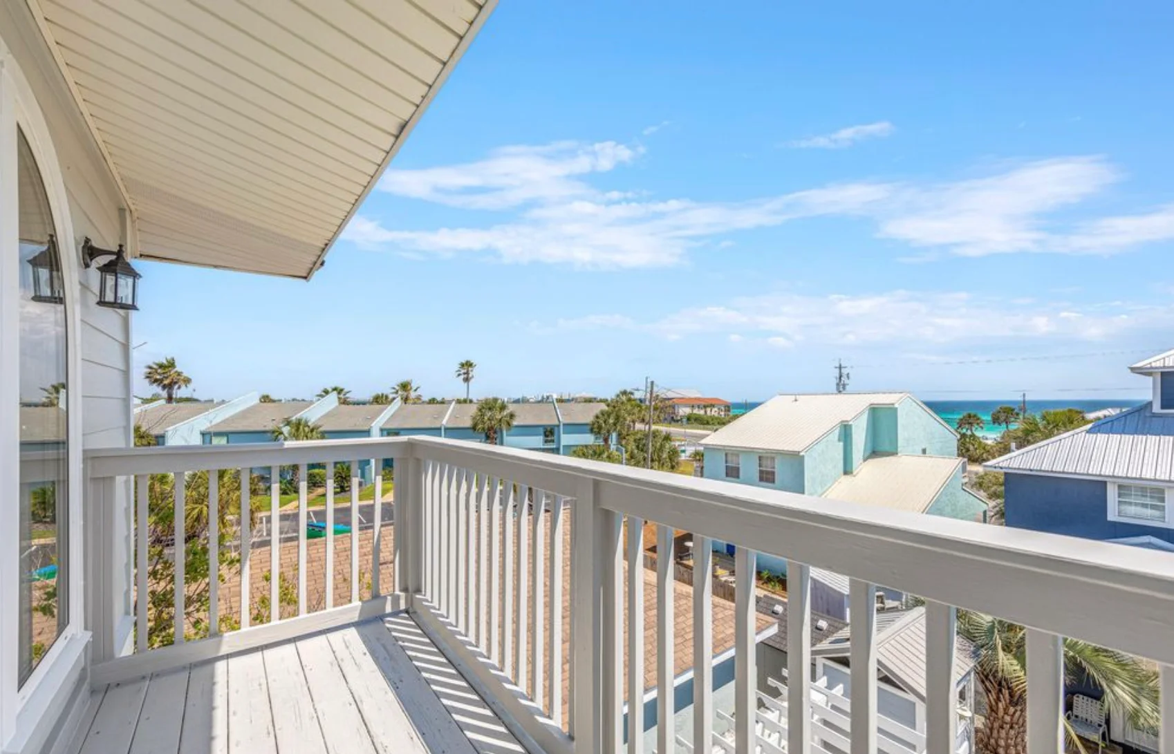 Sea La Vie deck with ocean views, a top Airbnb alternative in Panama City Beach